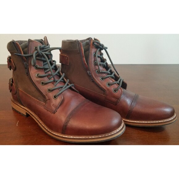 Franco Fortini Dalton Mens Leather Ankle Lace Up Boots Sz 11.5 main image 7